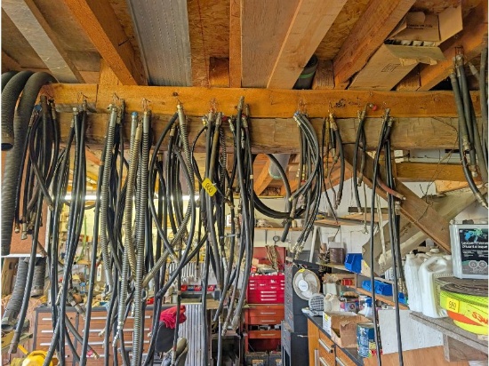 Large Quantity of New & Used Hydraulic Hoses