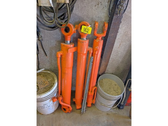 3 Unused 24" Heavy Duty Hydraulic Cylinders