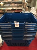 BLUE HAND HELD GROCERY BASKETS