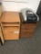 Lot of 2 wood cabinets