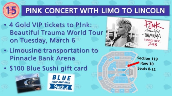 P!nk Concert with Limo to Lincoln