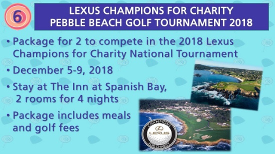 Lexus Champions for Charity Pebble Beach Golf Tournament 2018
