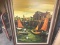 FRAMED OIL ON CANVAS - SAILBOATS IN HARBOR - SIGNED - OVERALL 47'' HIGH x 37'' WIDE