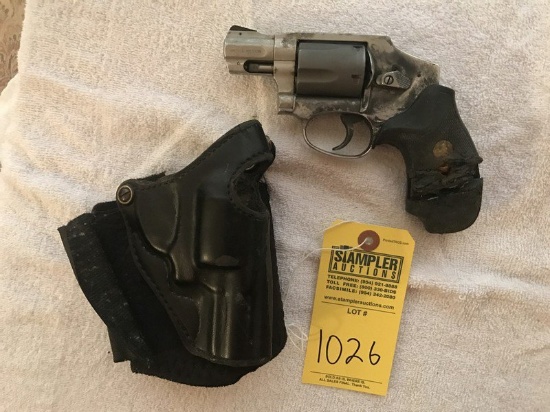 SMITH & WESSON .357 SINGLE ACTION SNUBNOSE AIRLITE SC - SERIAL No. CHR2588 - ANKLE HOLSTER