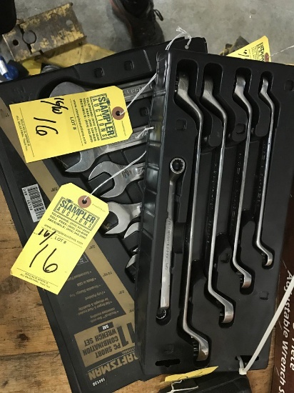 WRENCHES - 5 CRAFTSMAN STANDARD BOX WRENCHES / 11 SHORT COMBINATION WRENCHES