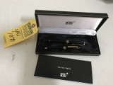 MONT BLANC MEISTER STUCK BALLPOINT PENS - 1- SMALL / 1- LARGE (CAP CRACKED)