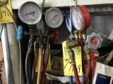 AIR CONDITIONING SERVICE GUAGE SETS WITH HOSES