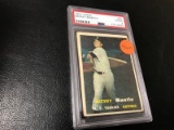 1957 TOPPS CARD - MICKEY MANTLE - CARD #95 - PSA GRADE 2