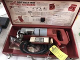 MILWAUKEE HEAVY DUTY RIGHT ANGLE DRILL WITH CASE