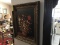 ORNATE FRAMED OIL ON BOARD - FLOWER BASKET - 32'' x 26''