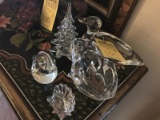 ASSORTED CRYSTAL & GLASS DECOR