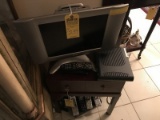 SHARP 15'' TELEVISION WITH WOOD STAND