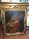 ORNATED FRAMED OIL - ''THE CARDINAL'' - 65'' x 51'' OVERALL