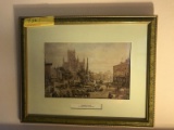 LOUIS RAYNOR PRINTS - MARKET PLACE / OLD HIGH STREET - 12.5'' x 15.5''