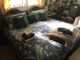 6 PIECE BEDROOM SUITE - KING SIZE BED WITH HEADBOARD / 2 NIGHT STANDS / 1 DRESSER / 1 ARMOIRE / 1 CH