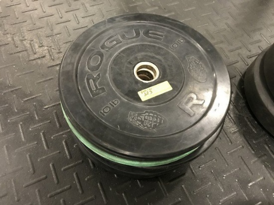 LBS RUBBER PLATE WEIGHTS - 8 x 10LBS