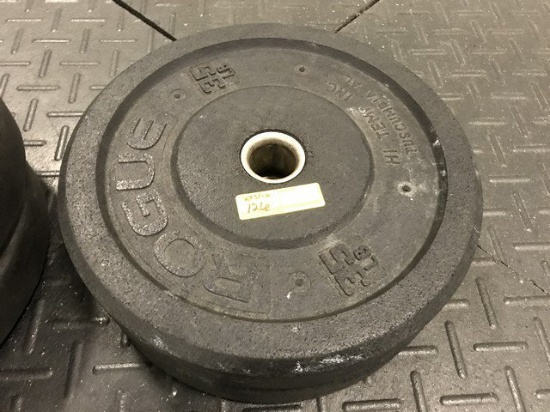 LBS RUBBER PLATE WEIGHTS - 2 x 35LBS