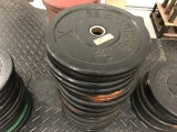LBS RUBBER PLATE WEIGHTS - 20 x 15LBS
