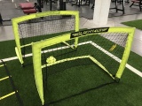 NEON FRANKLIN ''BLACK HAWK'' SOCCER GOALS WITH CONES