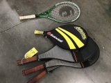 RACKETS - 4 TENNIS / 1 RACKET BALL