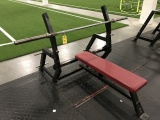 BODY MASTER FLAT BENCH WITH OLYMPIC BAR