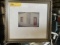 ARTWORK / PRINT - RED DOOR & WINDOW - SIGNED HUMPHREY - FRAMED - 13'' x 14''