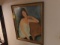 ARTWORK / PRINT ON BOARD - LOUNGING LADY - SIGNED MADIGLIANI - FRAMED - 34''x27.5''