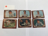 BASEBALL CARDS - 1955 BOWMAN #244 / #245 / #245 / #238 / #298 / #300 - HI # COMMONS - GRADE 1-3