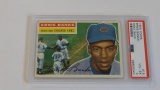 BASEBALL CARD - 1956 TOPPS #15 - ERNIE BANKS - PSA GRADE 4