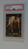BASEBALL CARD - 1957 TOPPS #62 - BILLY MARTIN - PSA GRADE 5