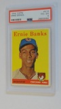 BASEBALL CARD - 1958 TOPPS #310 - ERNIE BANKS - PSA GRADE 4