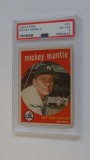 BASEBALL CARD - 1959 TOPPS #10 - MICKEY MANTLE - PSA GRADE 4