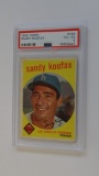 BASEBALL CARD - 1959 TOPPS #163 - SANDY KOUFAX - PSA GRADE 4