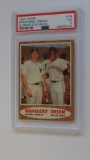 BASEBALL CARD - 1962 TOPPS #18 - MANAGER'S DREAM MICKEY MANTLE / WILLIE MAYS - PSA GRADE 3