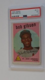 BASEBALL CARD - 1959 TOPPS #514 - BOB GIBSON - PSA GRADE 3