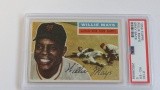 BASEBALL CARD - 1956 TOPPS #130 - WILLIE MAYS - GRAY BACK - PSA GRADE 4