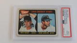 BASEBALL CARD - 1965 TOPPS #477 - CARDINALS ROOKIES / STEVE CARLTON - PSA GRADE 2