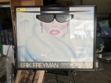 ARTWORK / POSTER - ERIC FREYMAN - SIGNED E FREYMAN 86 (IN PENCIL) - FRAMED - 24'' x 30''