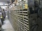 LOT TAN CABINETS WITH ASSORTED HARDWARE - 1431 BINS / 342 BOXES