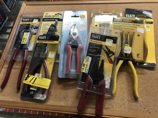 ASSORTED KLEIN & FELCO PLIERS (NEW IN BOX)