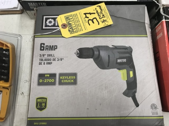 3/8'' CORDED ELECTRIC DRILL (NEW IN BOX)
