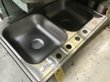 STAINLESS STEEL DOUBLE BASIN 5 1/2'' DEEP KITCHEN SINKS