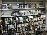 ASSORTED CANS SPRAY PAINT WITH RACKS