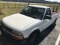 2000 CHEVY S-10 PICKUP TRUCK - 1GCCS1450Y8211697 - WHITE