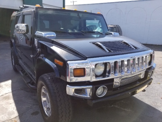 2003 HUMMER H2 - 5GRGN23UX3H146100 - BLACK - MILES 184,000+