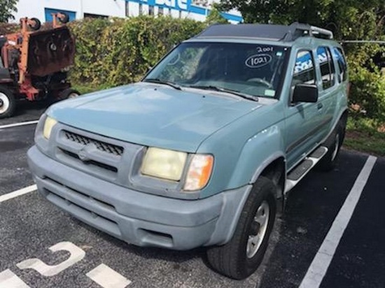 2001 NISSAN XTERRA - 5N1ED28T61C593489 - GREEN - 131,930 MILES ON ODOMETER