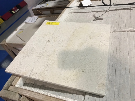 SQ.FT. - HONED CROSS CUT MARBLE - 16'' x 16'' x 7/16'' - 171 PIECES / 304.38 SQ.FT. (CRATE #27)