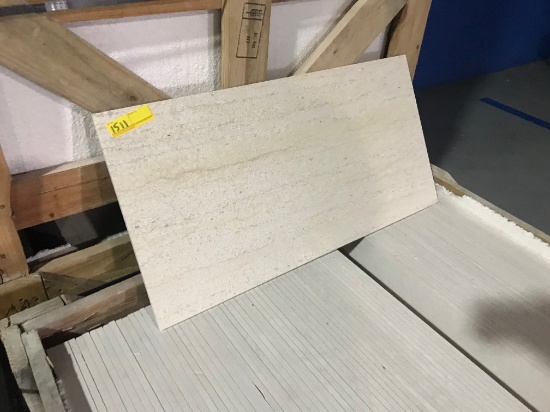 SQ.FT. - HONED VEIN CUT MARBLE - 12'' x 36'' x 7/16'' - 88 PIECES / 264 SQ.FT. (CRATE #111)