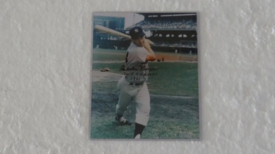 AUTOGRAPHED PHOTO - CLETE BOYER ''WORLD SERIES CHAMPS 1961''