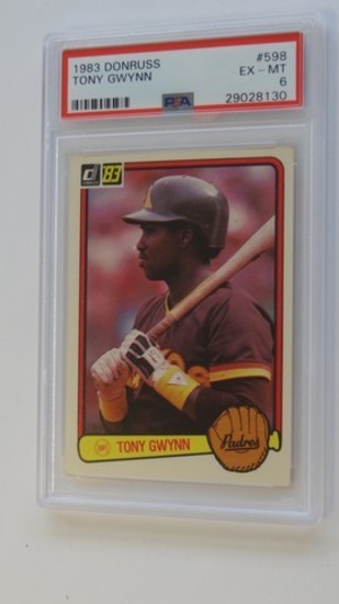 BASEBALL CARD - 1983 DONRUSS #598 - TONY GWYNN - PSA GRADE 6